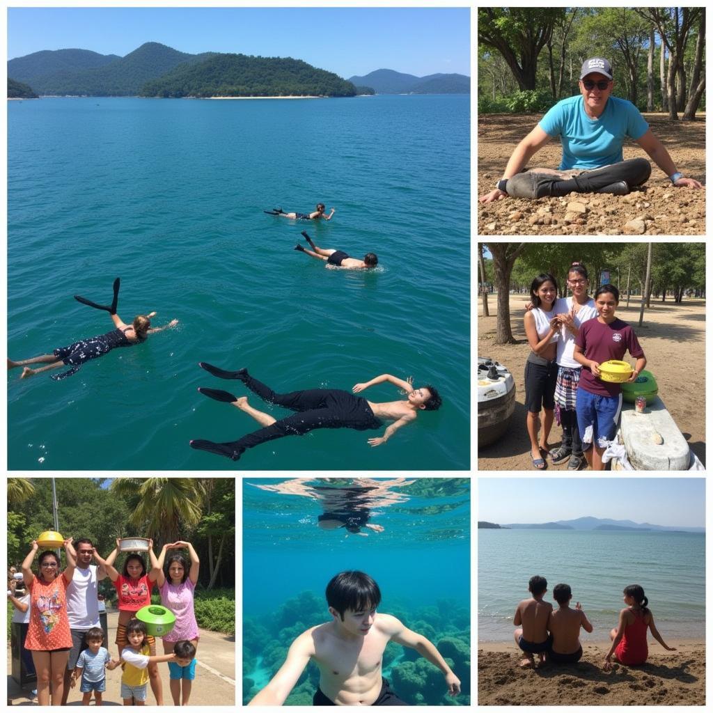 Activities at Binh Hung Beach