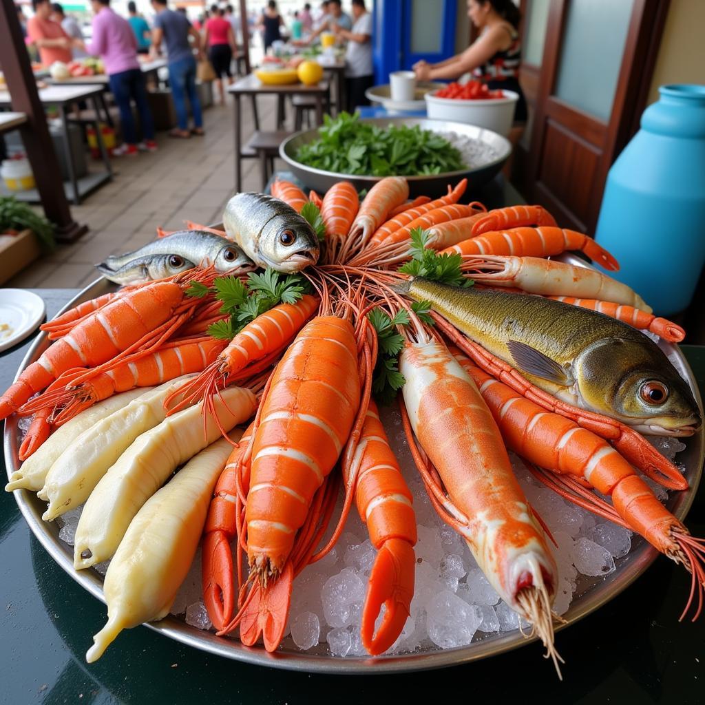 Fresh Seafood Platter in Binh Thuan