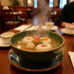 Bird's nest soup served in a traditional Hanoi restaurant