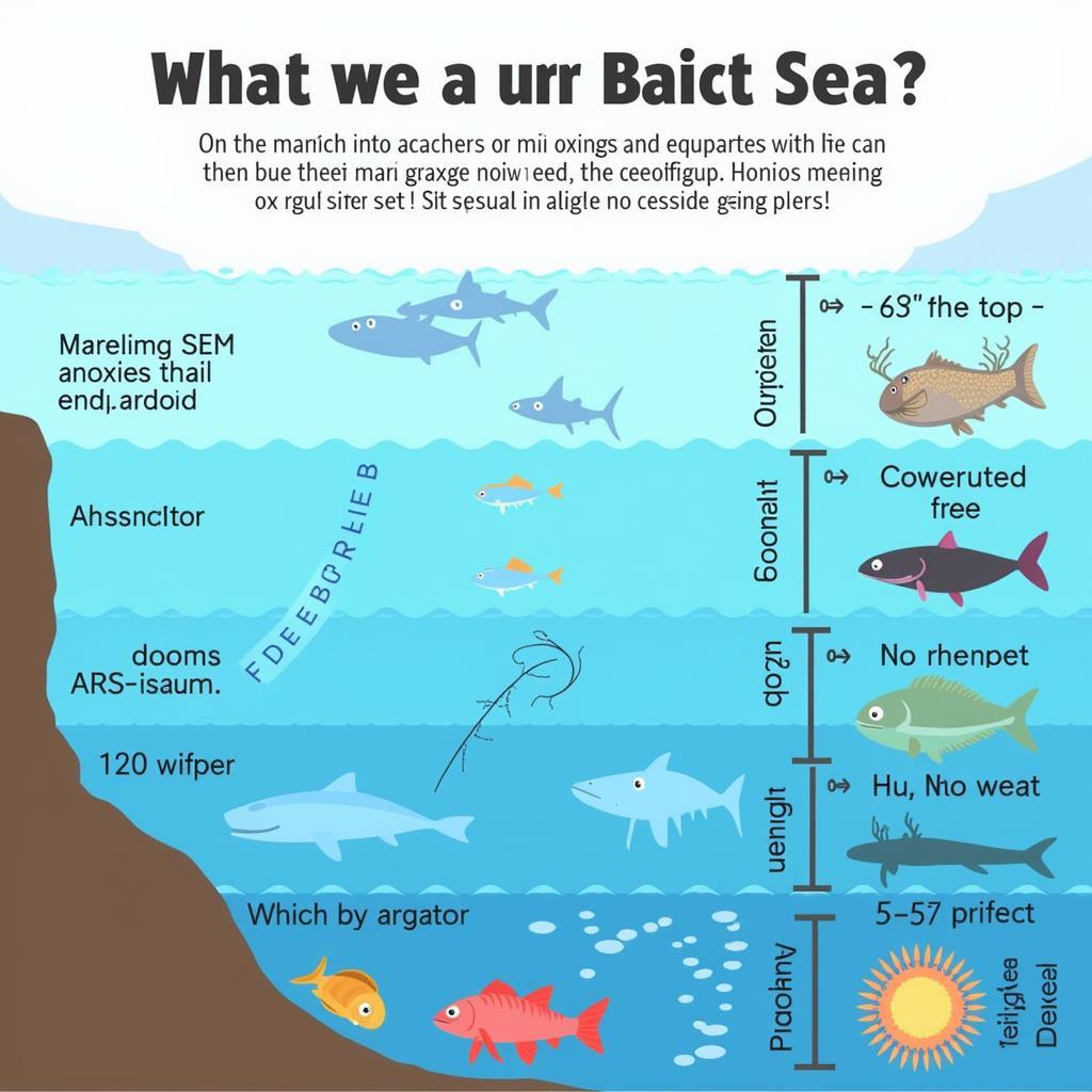 Depiction of the anoxic zone in the Black Sea