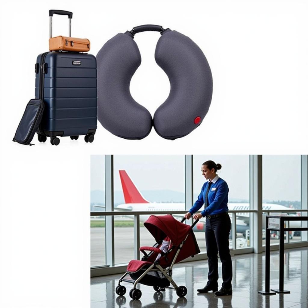 Bulky Travel Pillow and Gate Check Options