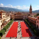 Buñol Town Square Before La Tomatina