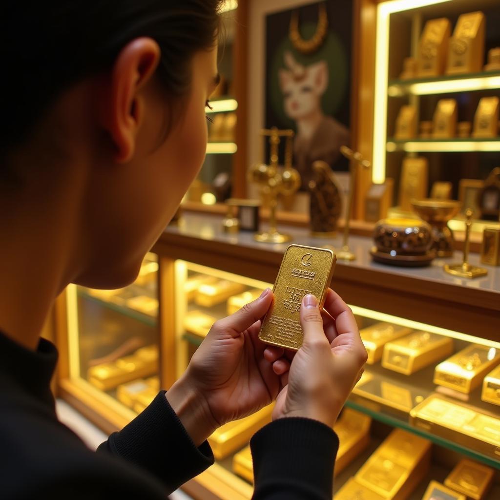 Buying a 1 SJC Gold Bar in Hanoi