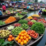 Fresh produce at Can Tho Floating Market