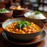 Chickpea Curry in Hanoi Restaurant