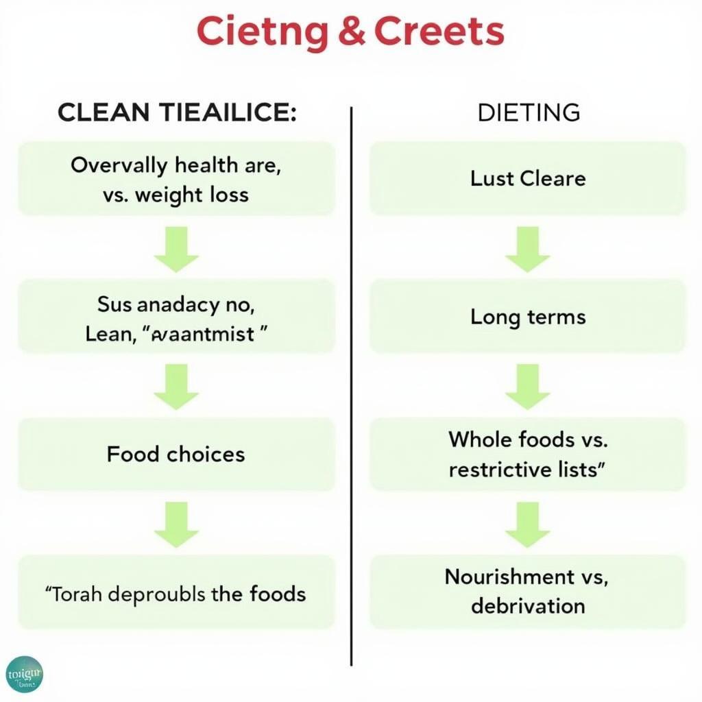 Comparison between Clean Eating and Dieting