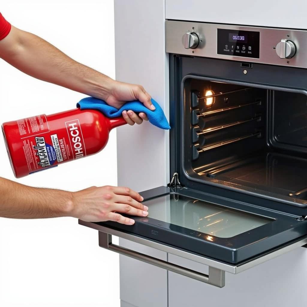 Cleaning the Bosch HBG635BB1 Oven