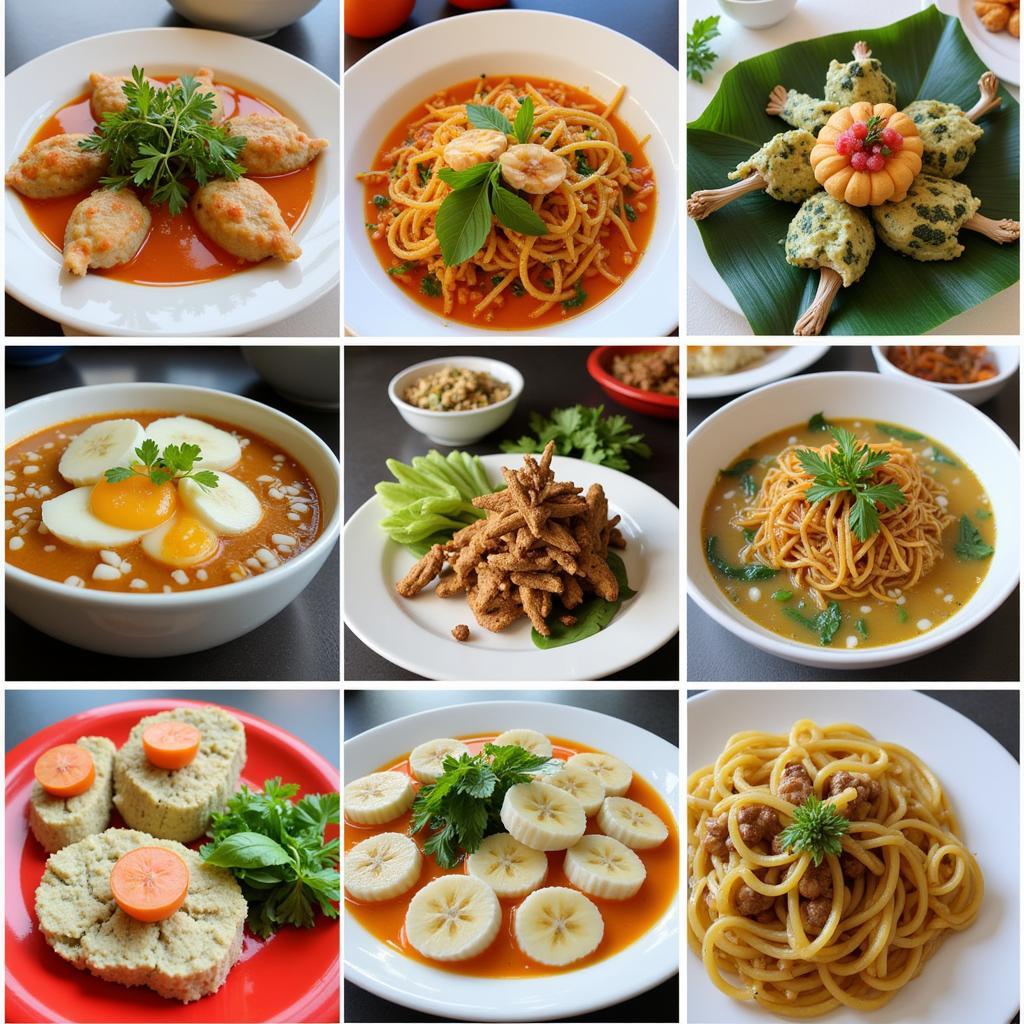 Variety of Cốm Dishes