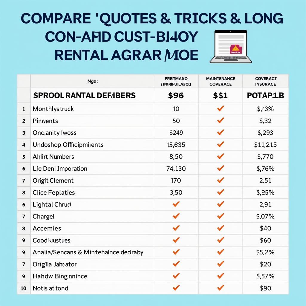 Comparing Truck Rental Quotes for Long-Term Contracts