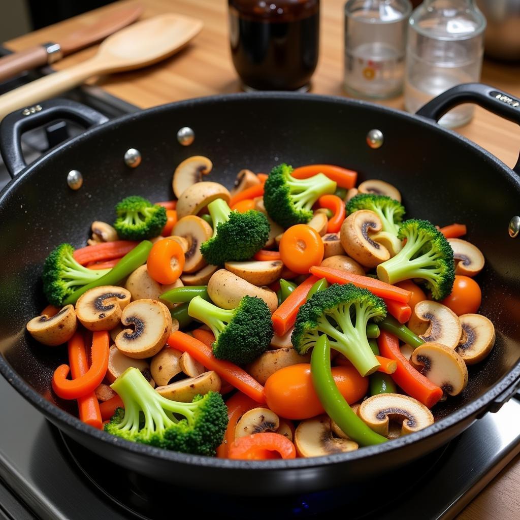 Colorful Cordyceps Stir-Fry