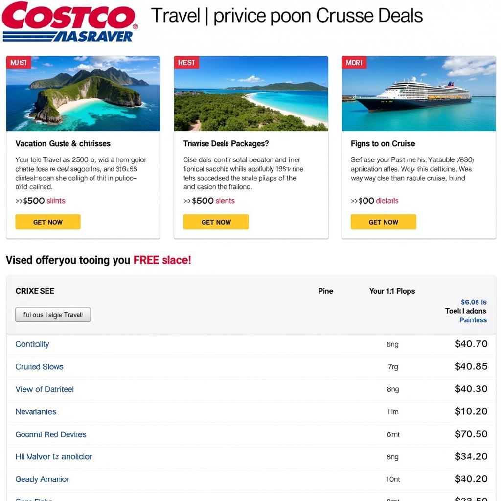 Costco Travel Deals on Vacation Packages