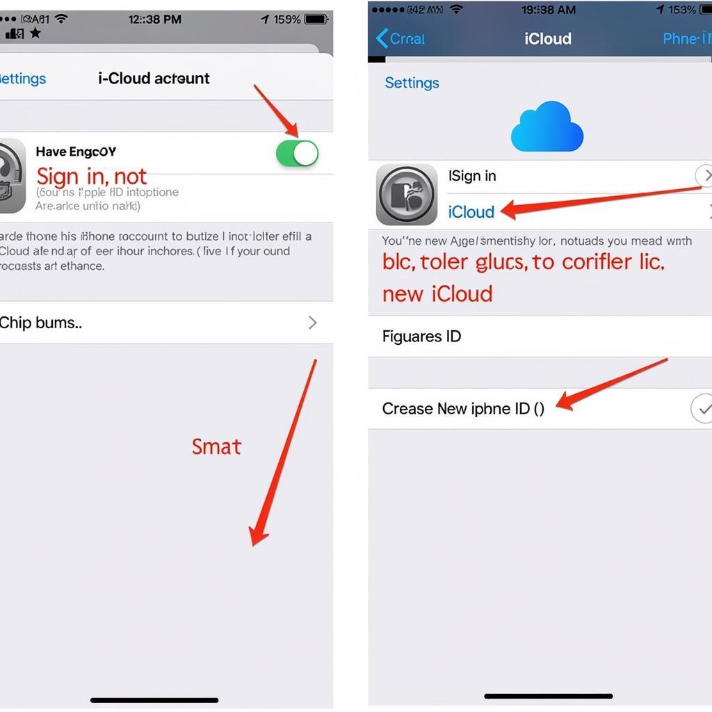 Creating iCloud Account on iPhone