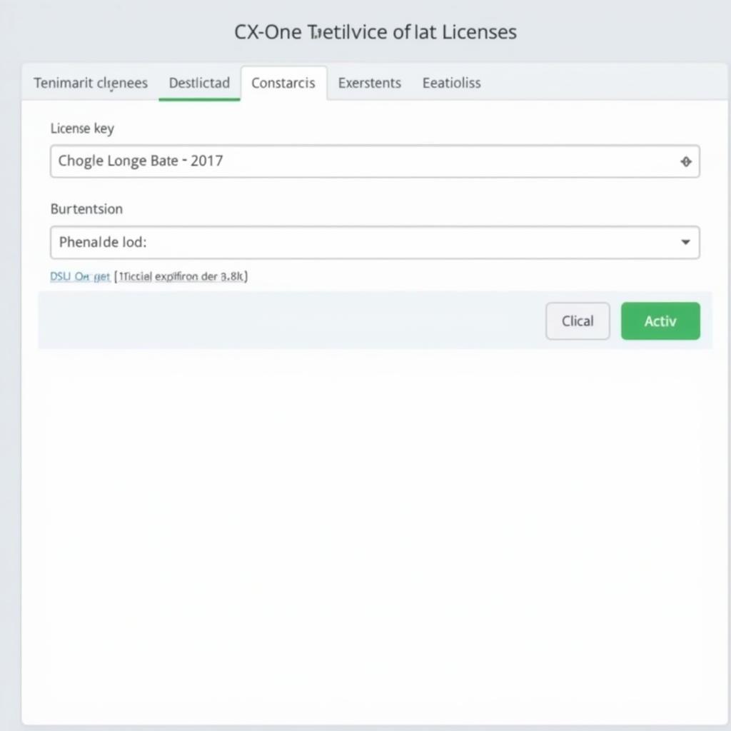 CX-One License Activation Window