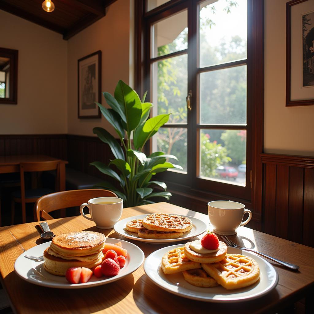 Enjoying Breakfast at a Da Lat Cafe