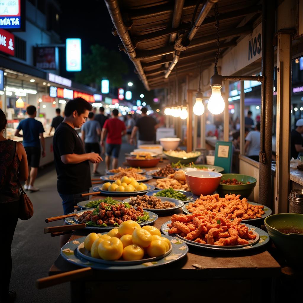 Da Nang Night Market with Diverse Street Food Options