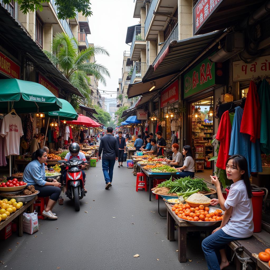 Dai Kim Street Market in Hanoi