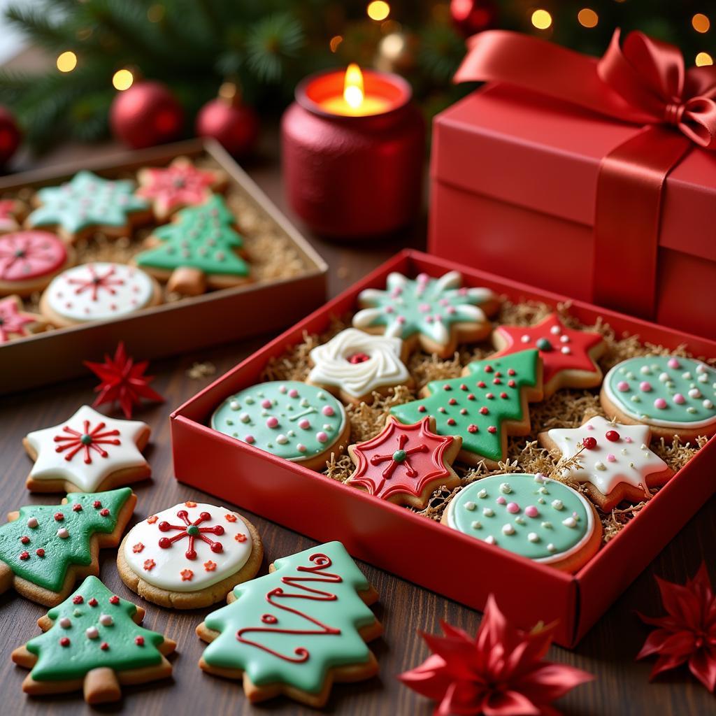 Decorated Christmas Cookies in Gift Boxes in Hanoi