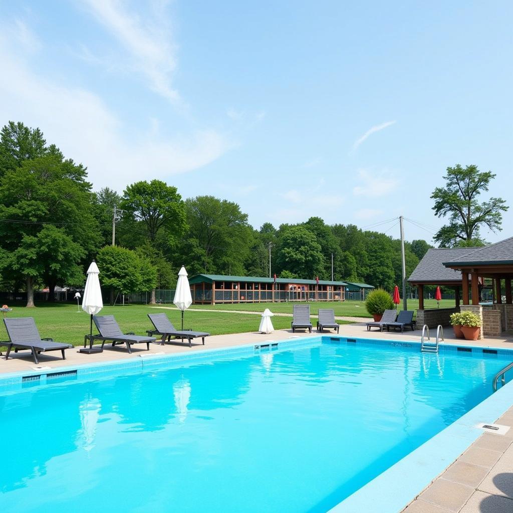 Overview of Den Lu Swimming Pool