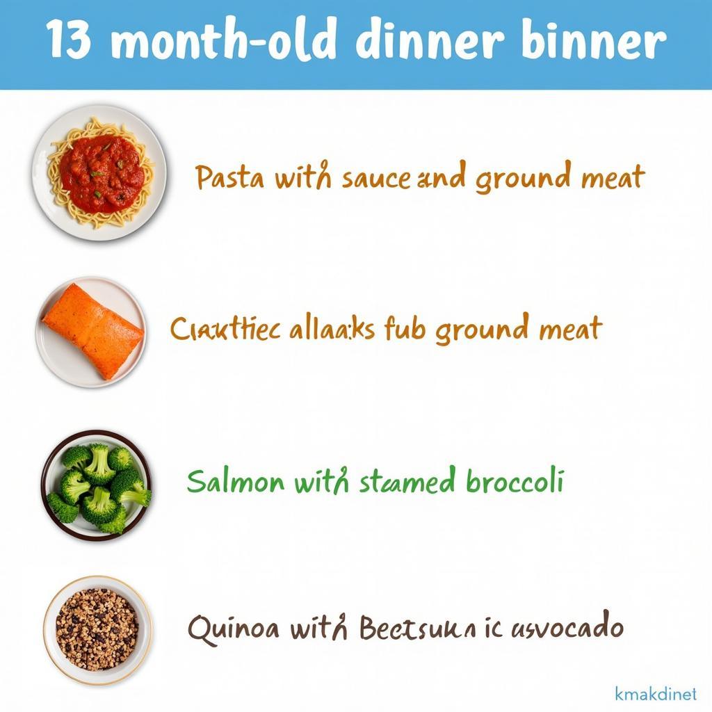 Healthy Dinner Ideas for a 13-Month-Old