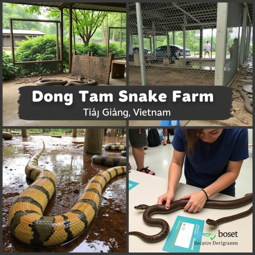 Dong Tam Snake Farm in Tien Giang