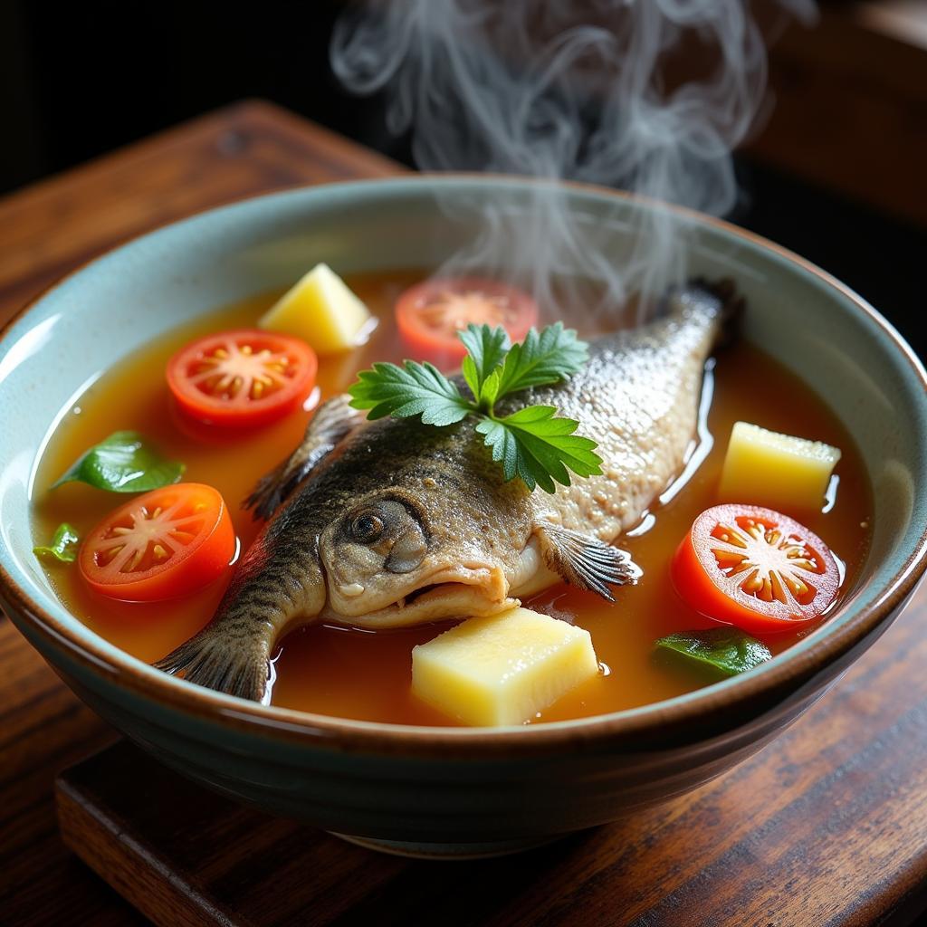 Hearty and Flavorful Dried Snakehead Fish Soup