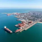 Aerial View of Durban Port