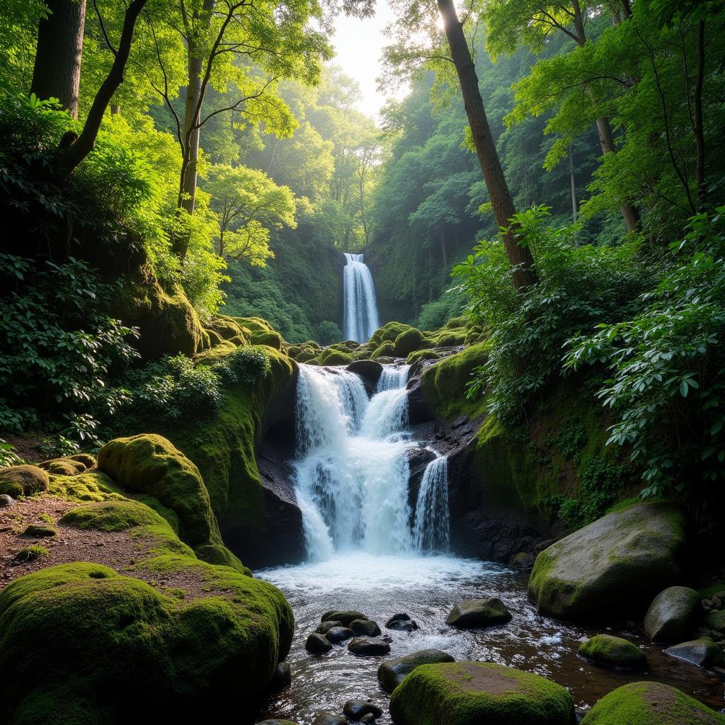 Waterfall in El Yunque National Forest