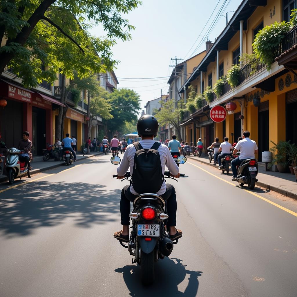 Exploring Hanoi by Motorcycle