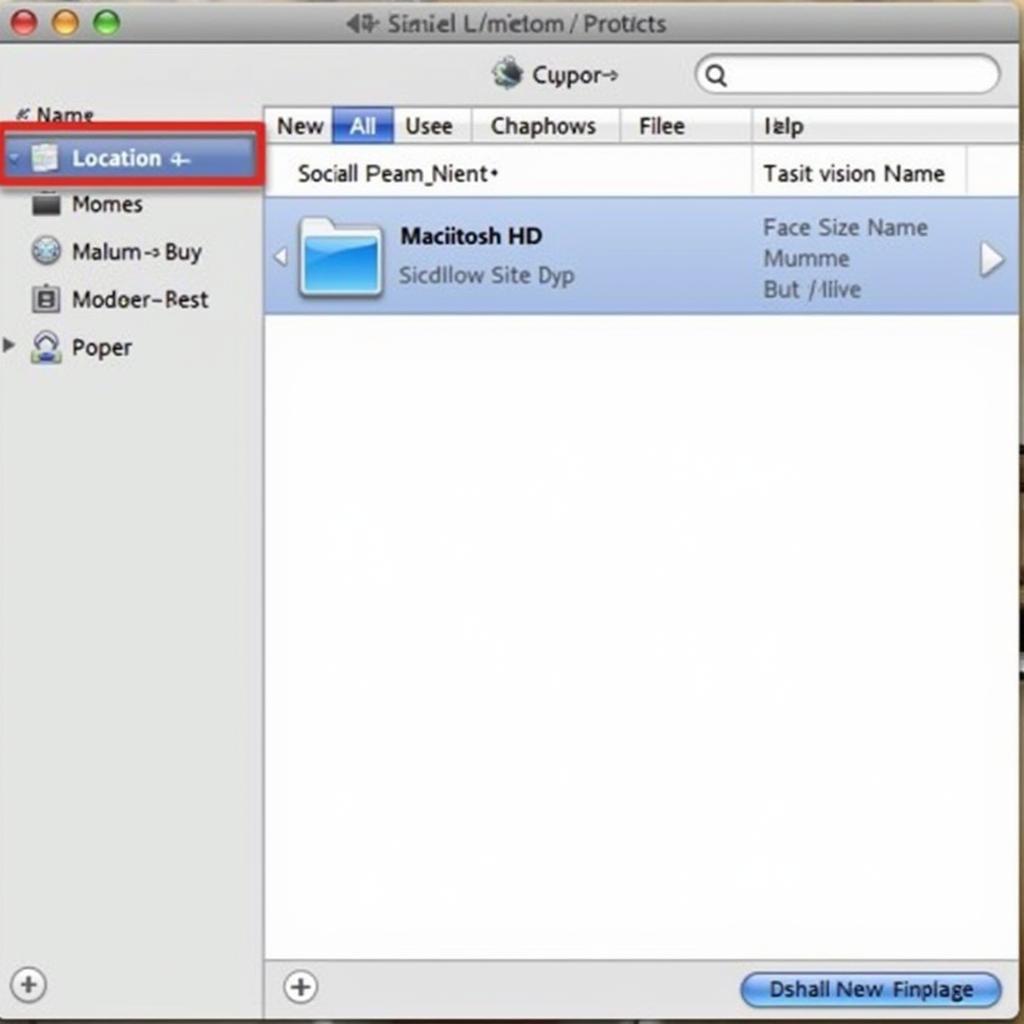 Locating Macintosh HD in Finder Sidebar