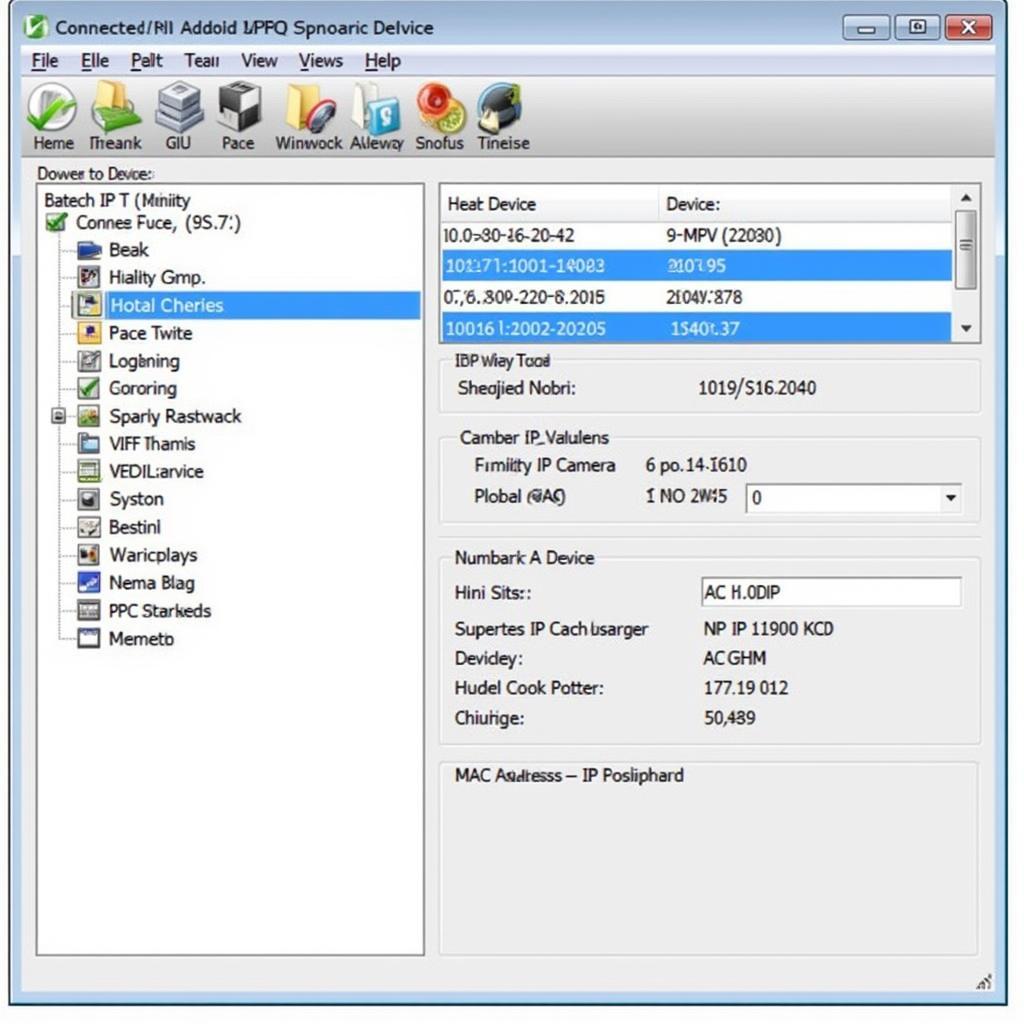 Using Vantech IP Utility software to find the camera's IP address.