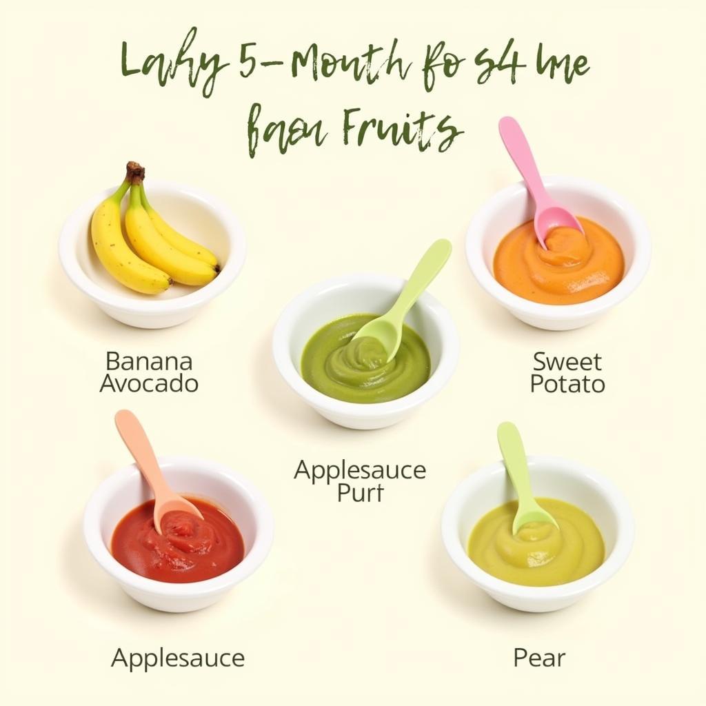 First Fruits for a 5-Month-Old Baby