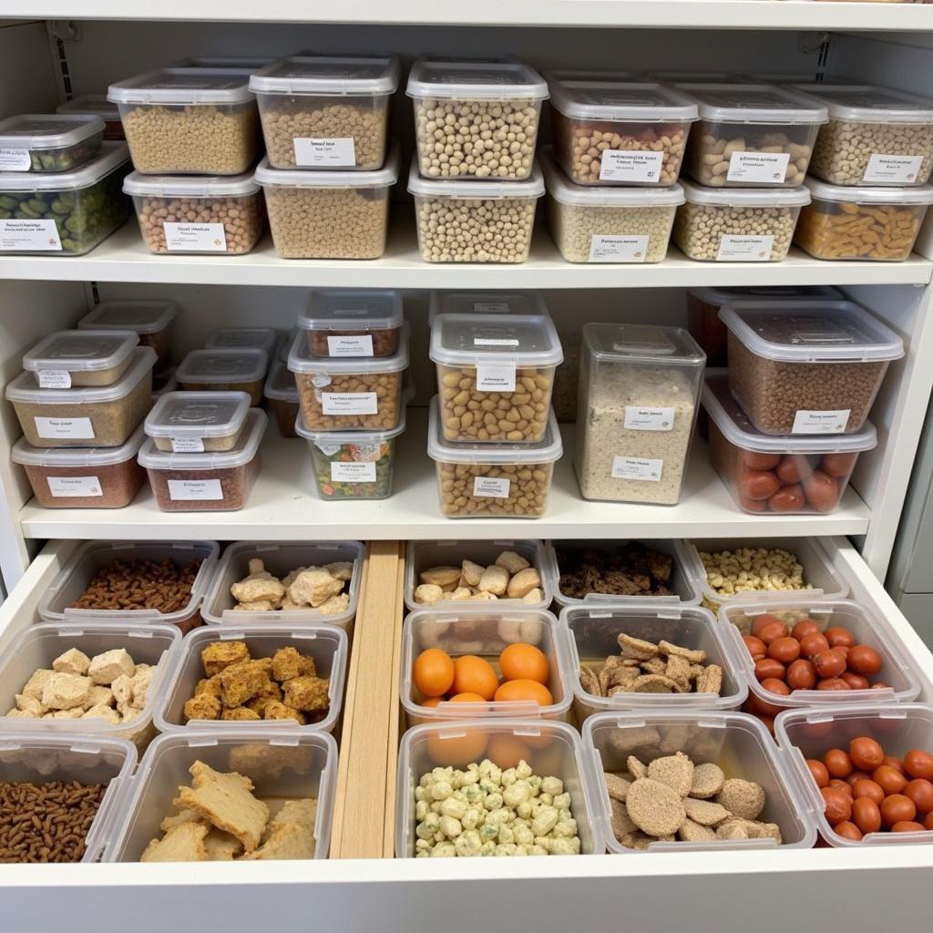 Organized Food Sample Storage