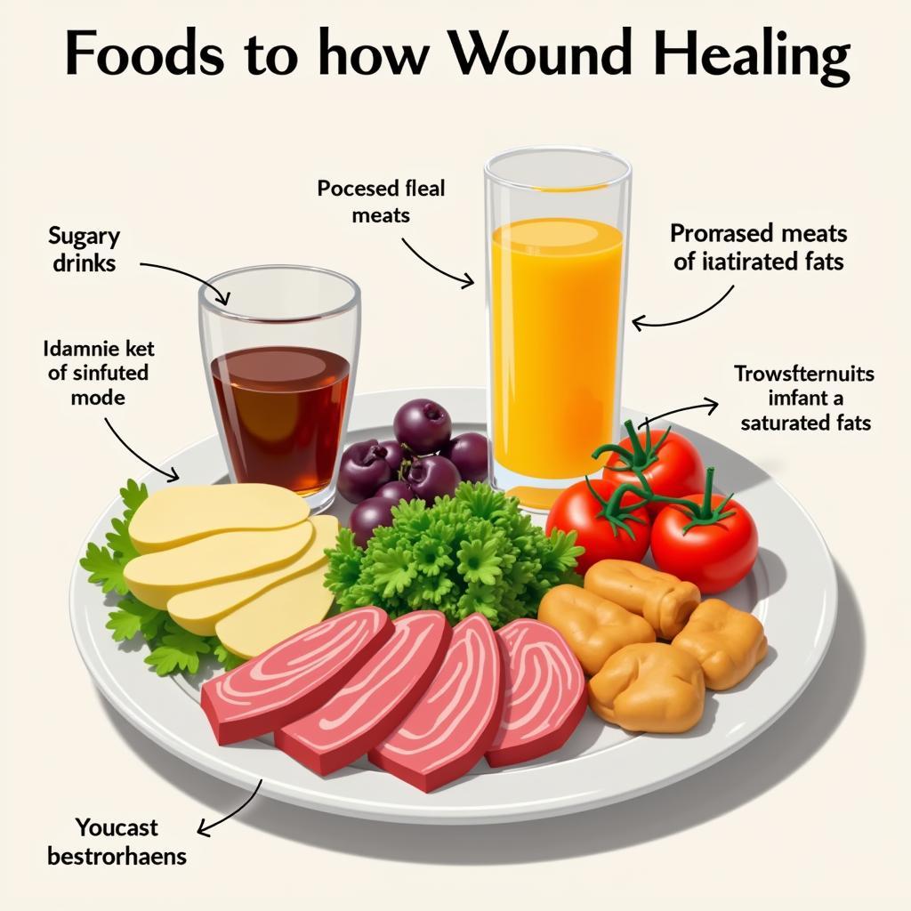 Foods to avoid with an open wound to promote healing