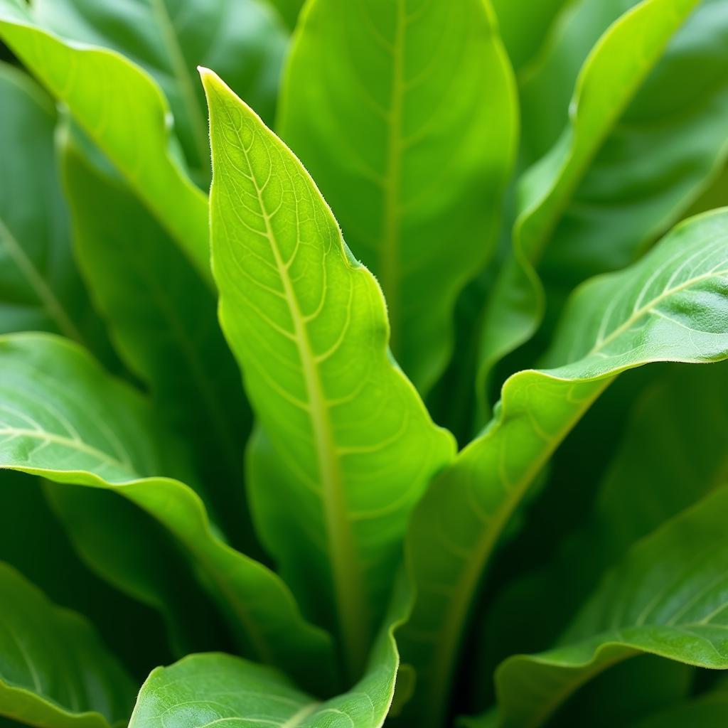 Identifying Fresh Cúc Tần Leaves