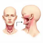 Diagram of an Enlarged Thyroid Gland