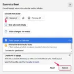 Sharing Options in Google Calendar