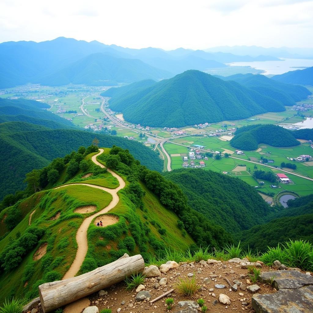 Panoramic View from Hang Múa Summit