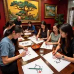 Vietnamese Calligraphy Class in Hanoi