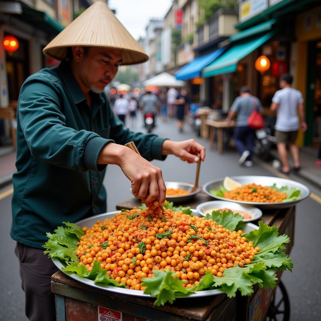 Hanoi Street Food with Chickpeas