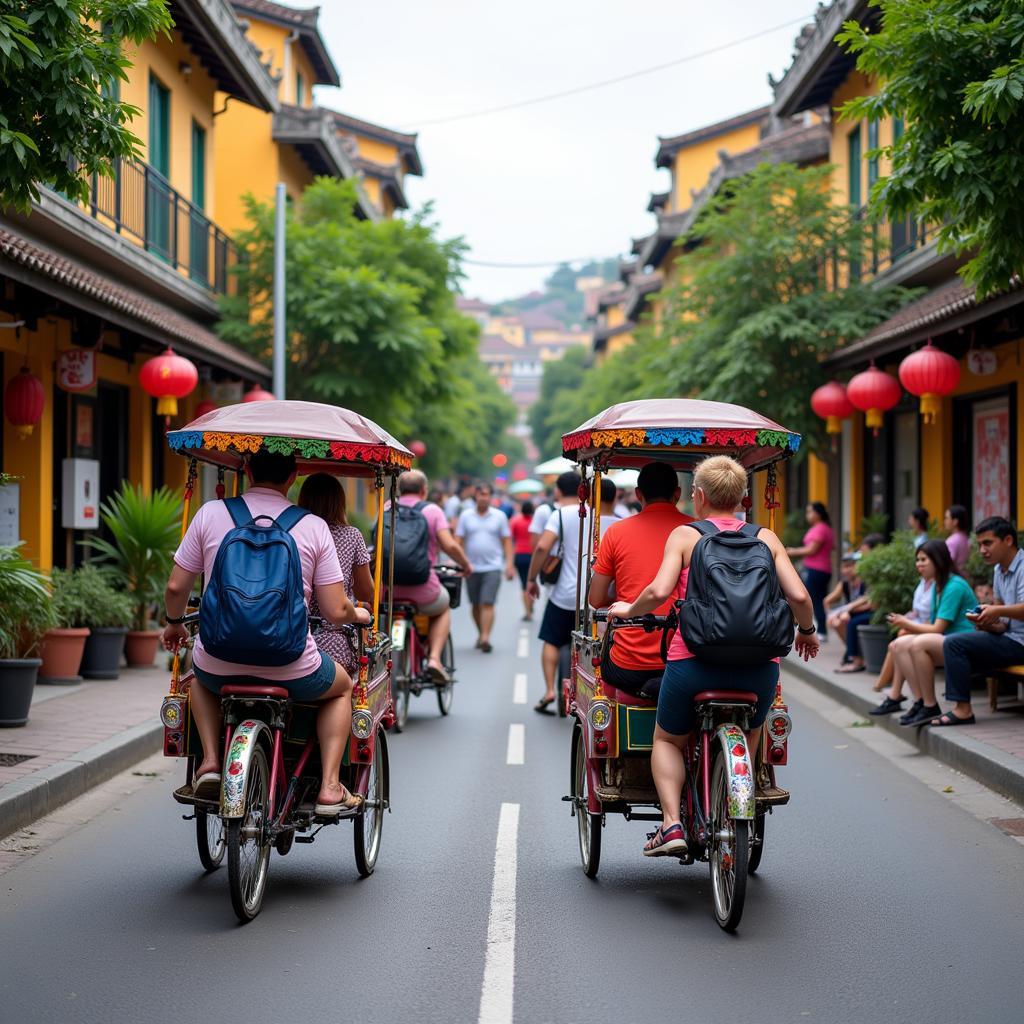 Cyclo tour in Hanoi Old Quarter