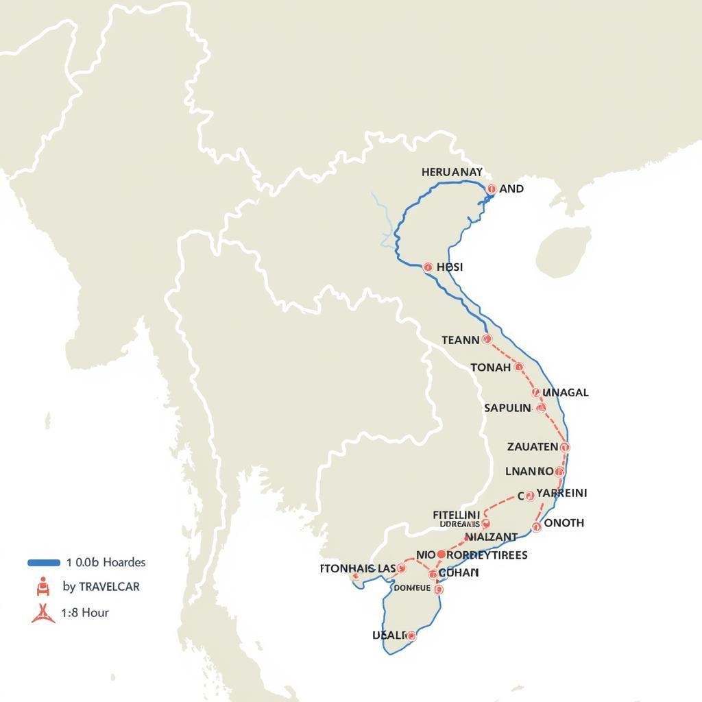 Hanoi Day Trip Destinations Map