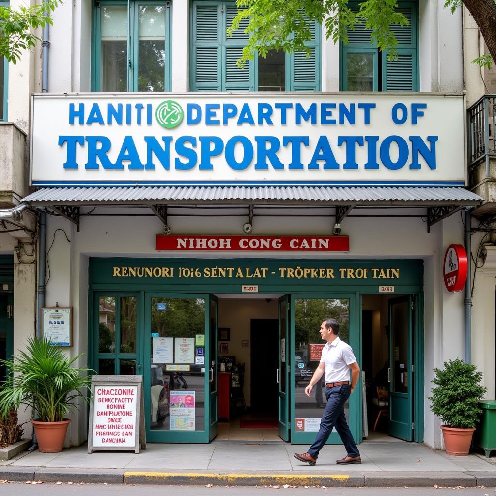 Hanoi Department of Transportation Office for License Renewal