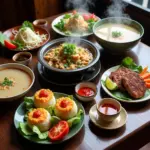 Traditional Hanoi Feast Dishes