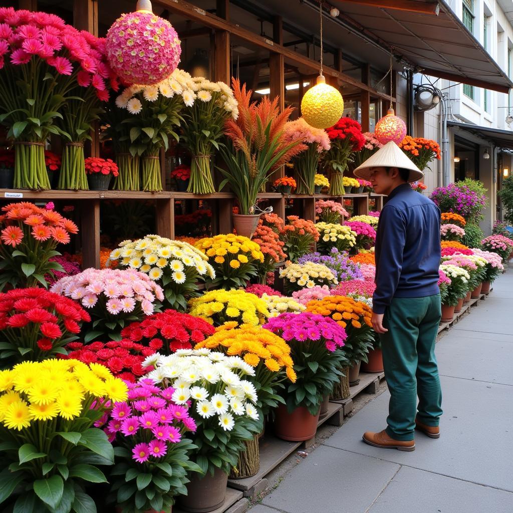 Hanoi Flower Market Fresh Blooms