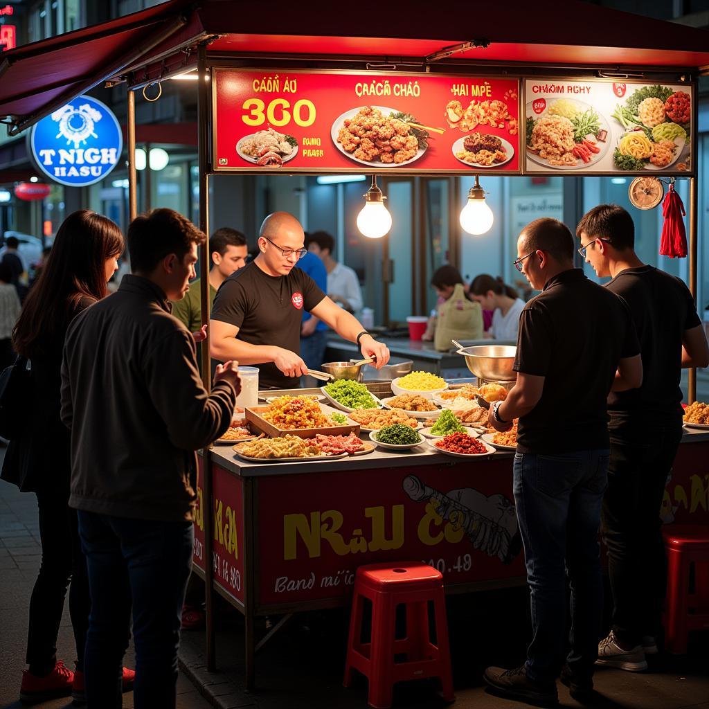 Busy Hanoi Food Stall