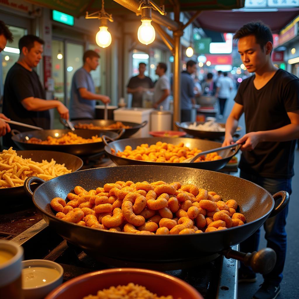 Hanoi's Fried Street Food: Not Ideal for a Healing Cut