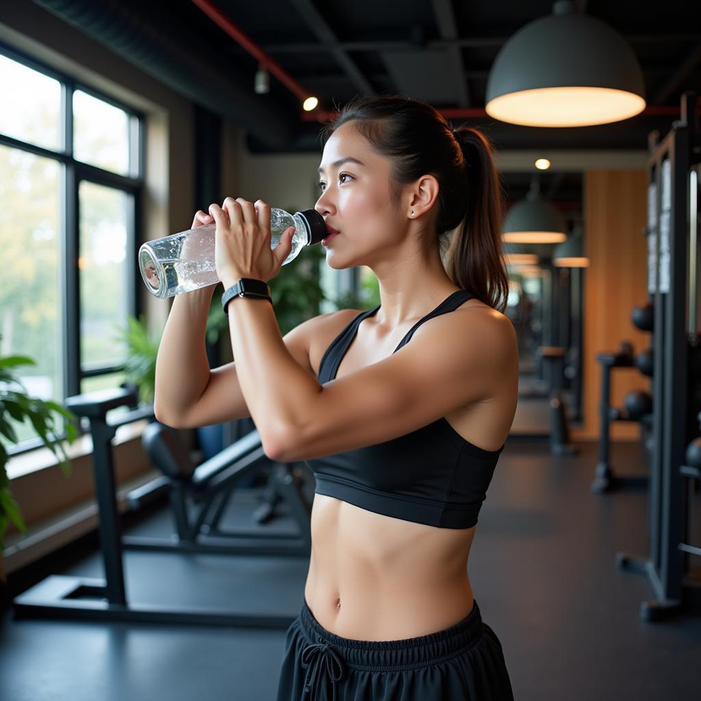 Hydration in Hanoi Gym