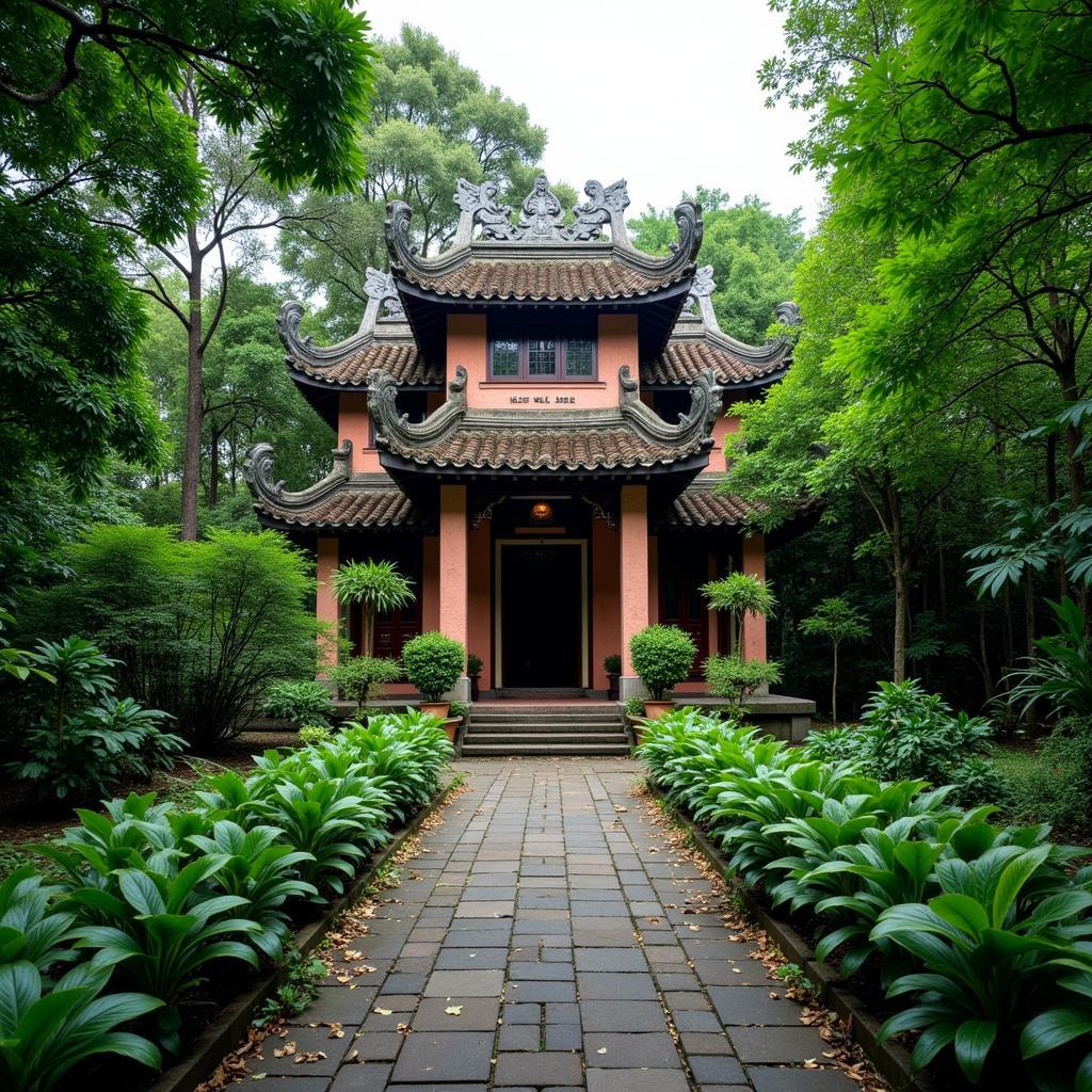 Finding peace and tranquility in a hidden temple in Hanoi.