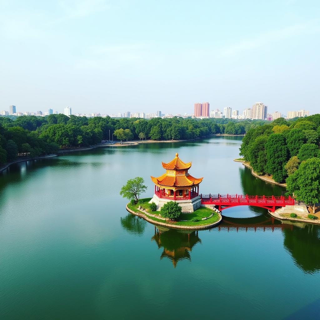 Hoan Kiem Lake and Ngoc Son Temple