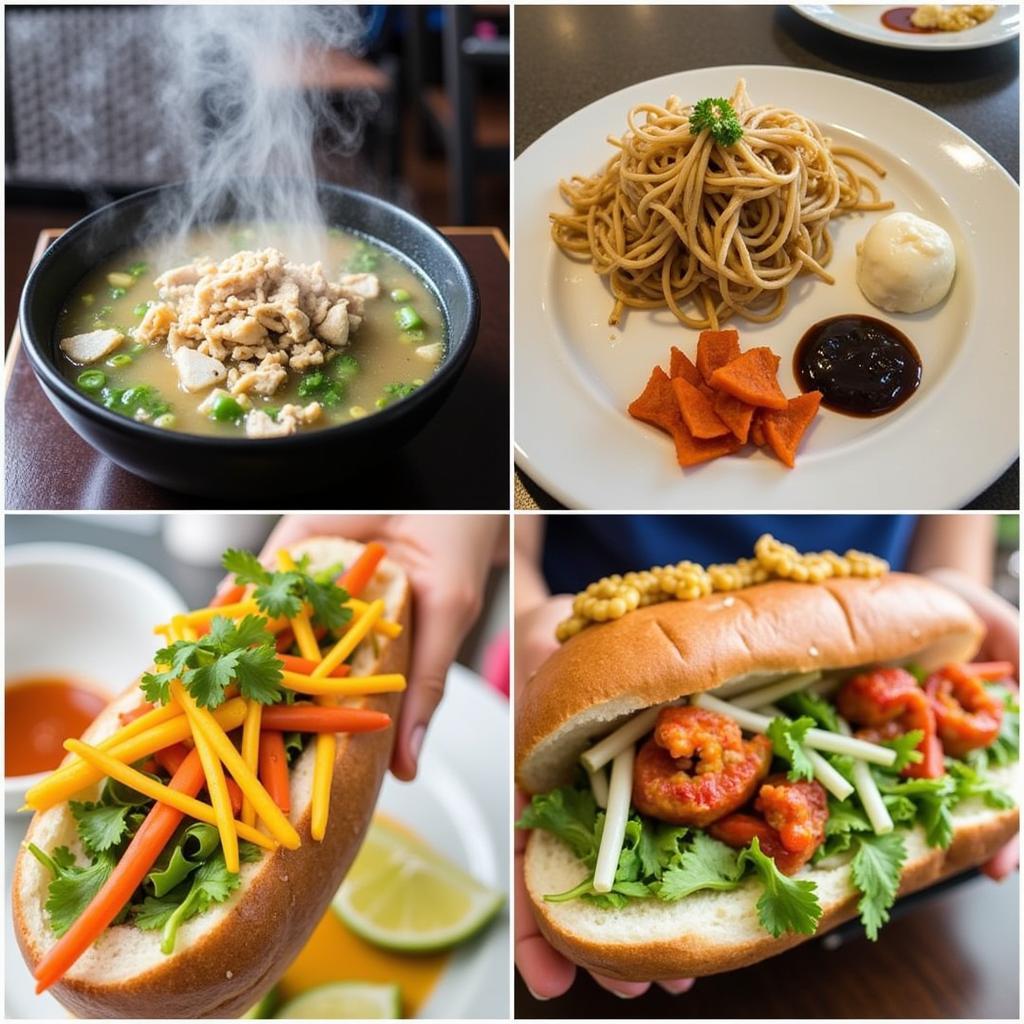 Hanoi's famous dishes: Pho, Bun Cha, Banh Mi